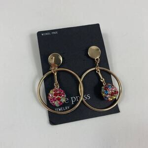 4/$25 NWT Free Press hoop earrings with balls